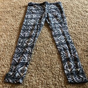 Pink Rose Printed Leggings